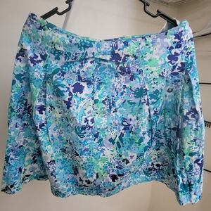 NY & Company A-line multi blue skirt